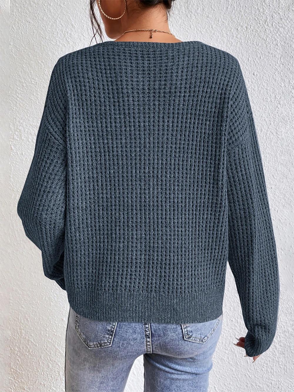 Casual Loose Long Sleeve Knit Sweater | NCS