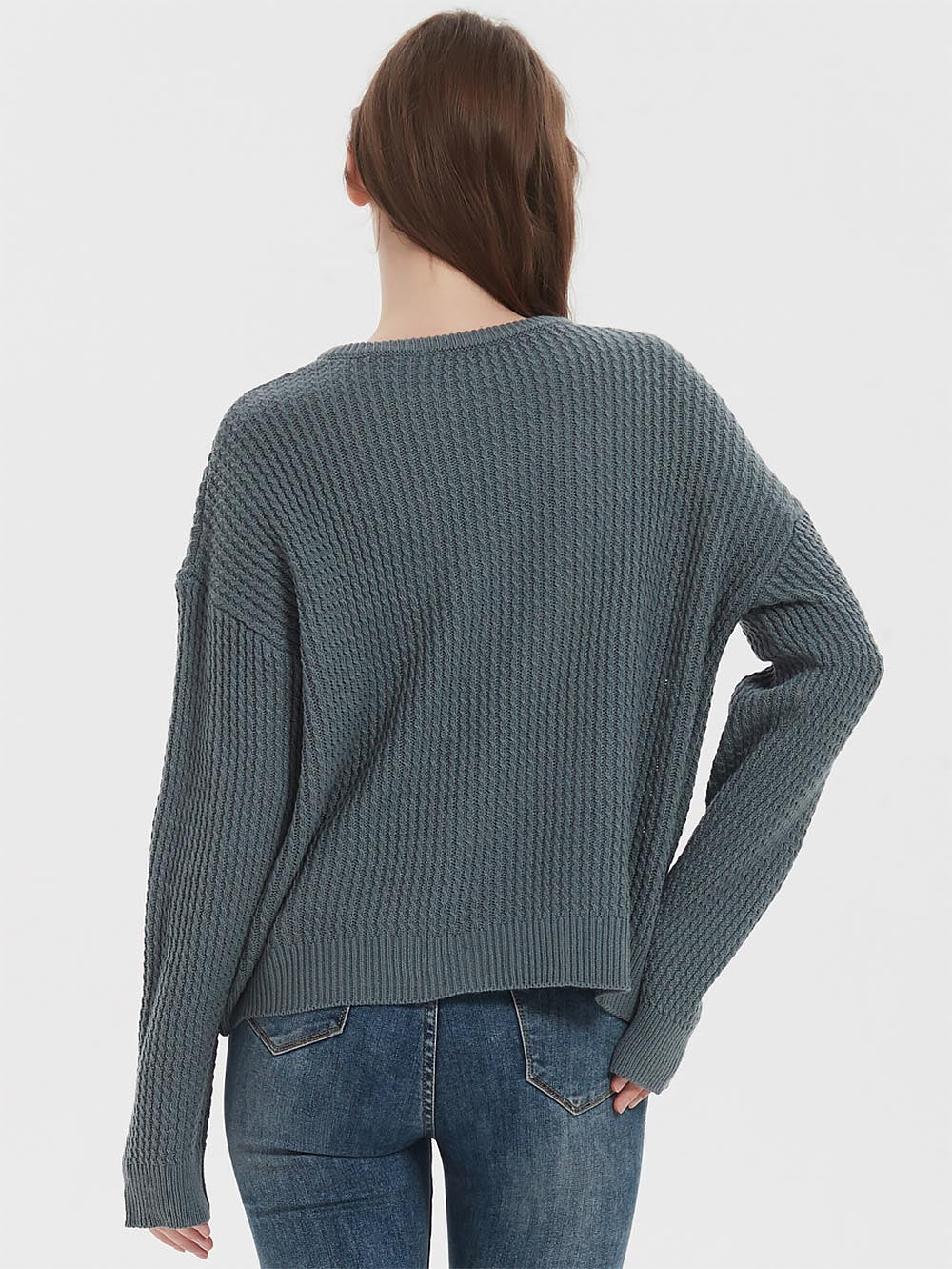 Casual Loose Long Sleeve Knit Sweater | NCS