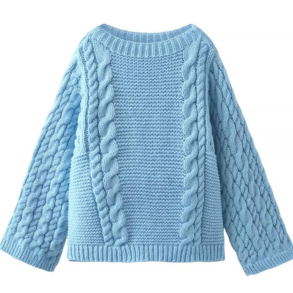Cozy Bell Sleeve Cable Knit Sweater | NCS