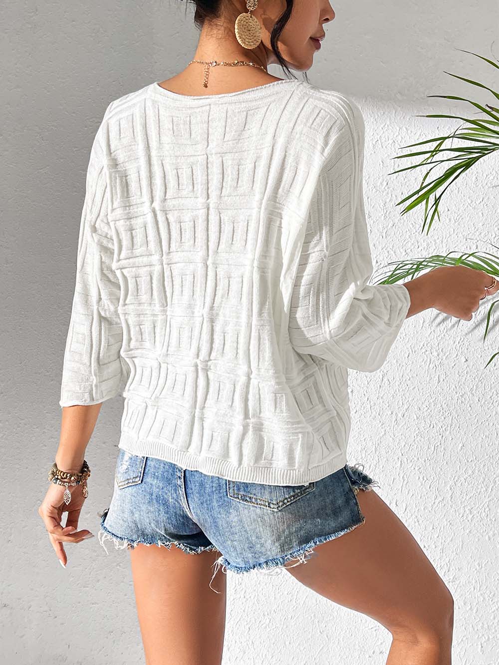 Effortless Loose Fit V-Neck Knit | NCS