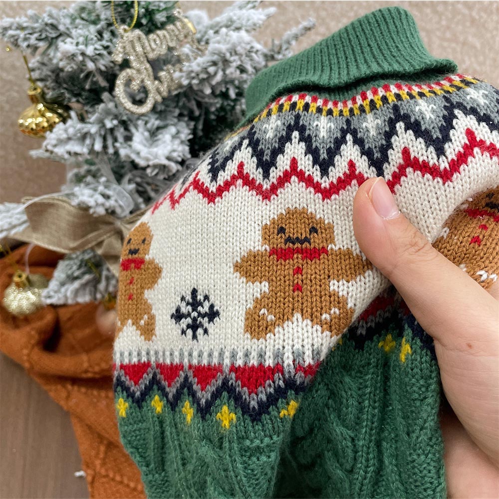 Gingerbread Man Christmas Pet Sweater | NCS