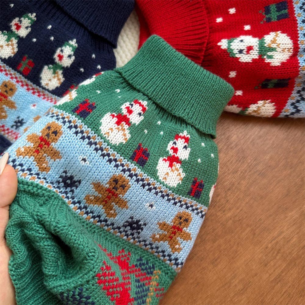 Gingerbread Man Christmas Pet Sweater | NCS