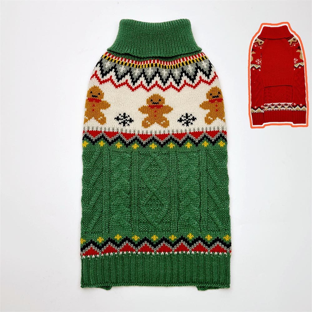 Gingerbread Man Christmas Pet Sweater | NCS
