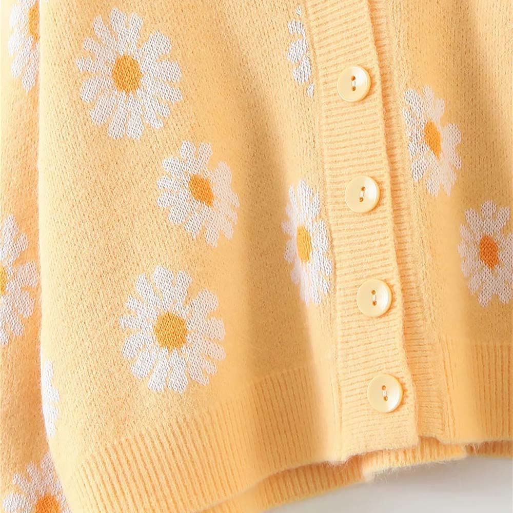 Daisy Embroidered Cardigan Sweater NCS