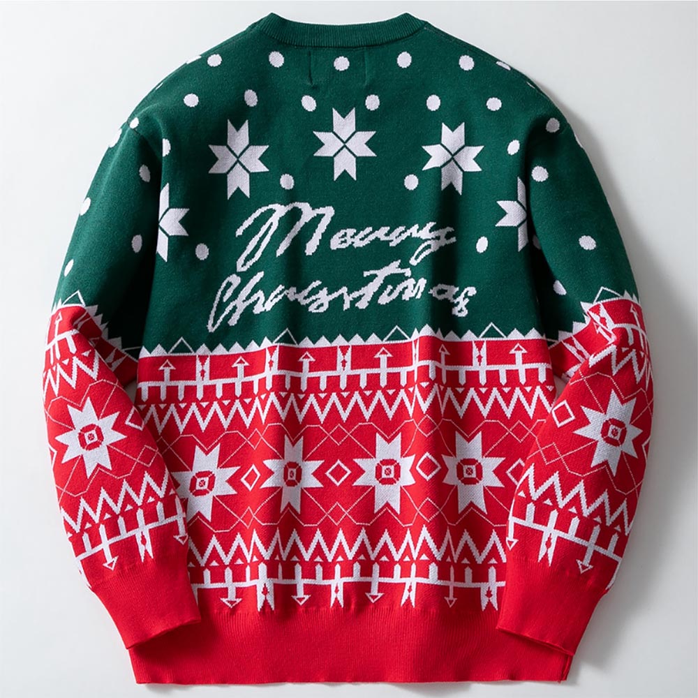 Men’s Christmas Jacquard Loose Sweater | NCS