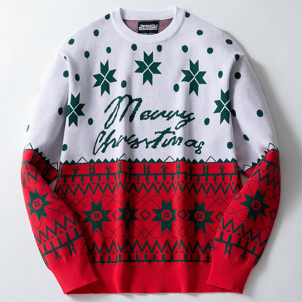 Men’s Christmas Jacquard Loose Sweater | NCS