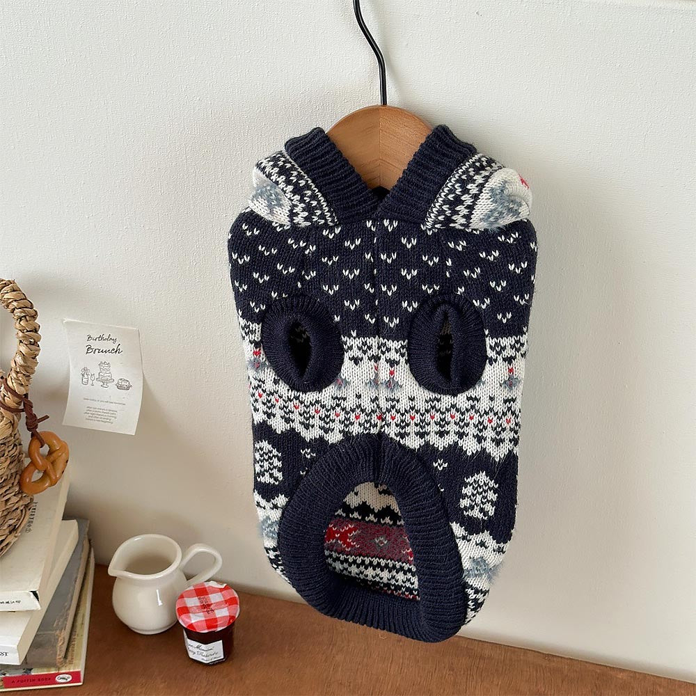 Pet Christmas Hooded Warm Sweater | NCS