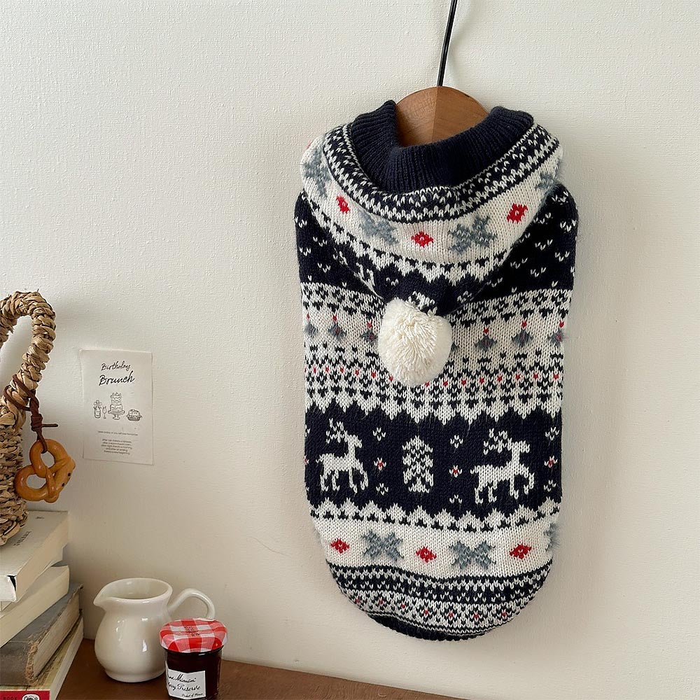 Pet Christmas Hooded Warm Sweater | NCS