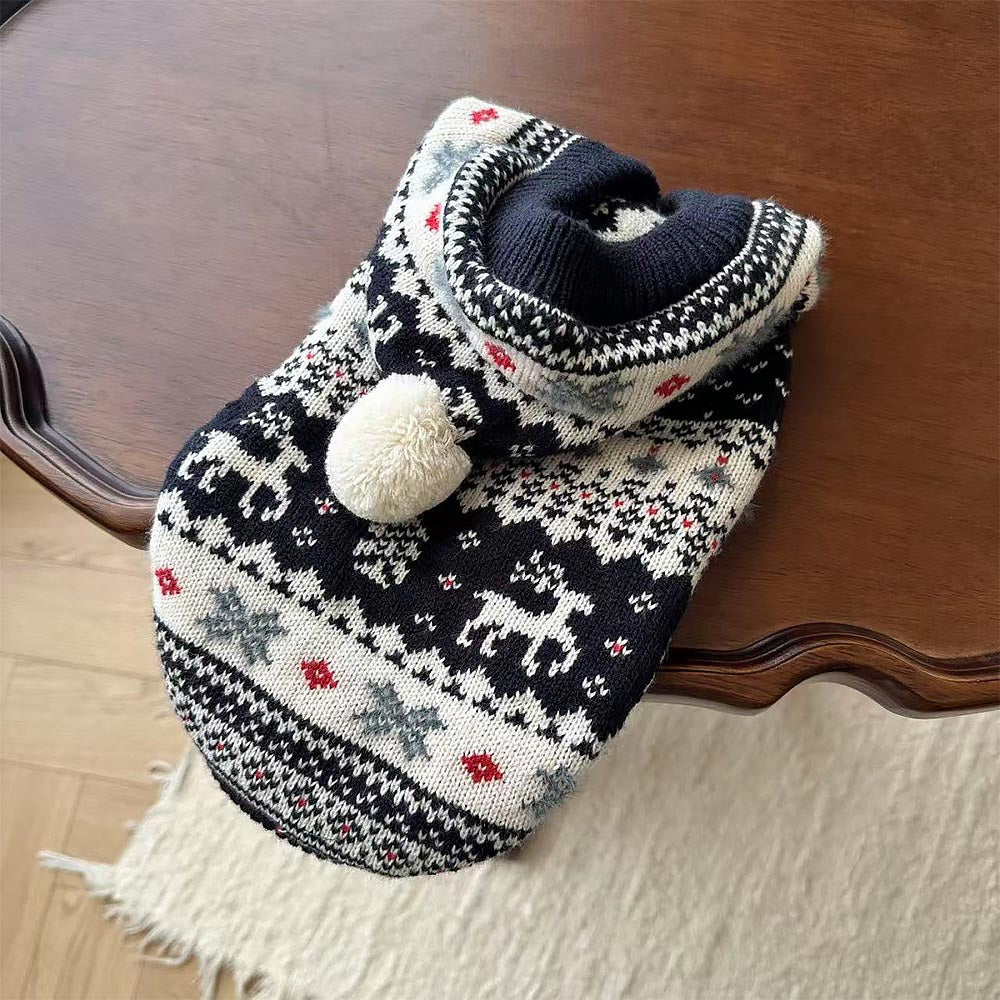 Pet Christmas Hooded Warm Sweater | NCS