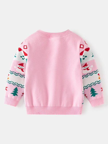 Children's Christmas Snowman Thick Knit Sweater | NCS