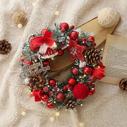 Lighted Christmas Wreath Door 15inches Decorations | NCS