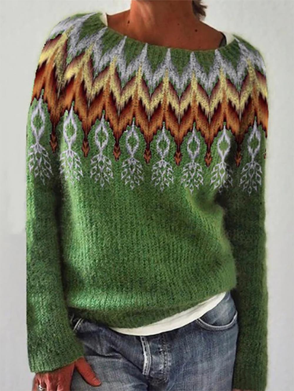 Plus Size Color Block Fashion Knit Sweater Available Up to 5XL | NCS