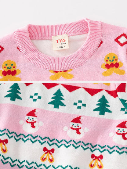 Children's Christmas Snowman Thick Knit Sweater | NCS