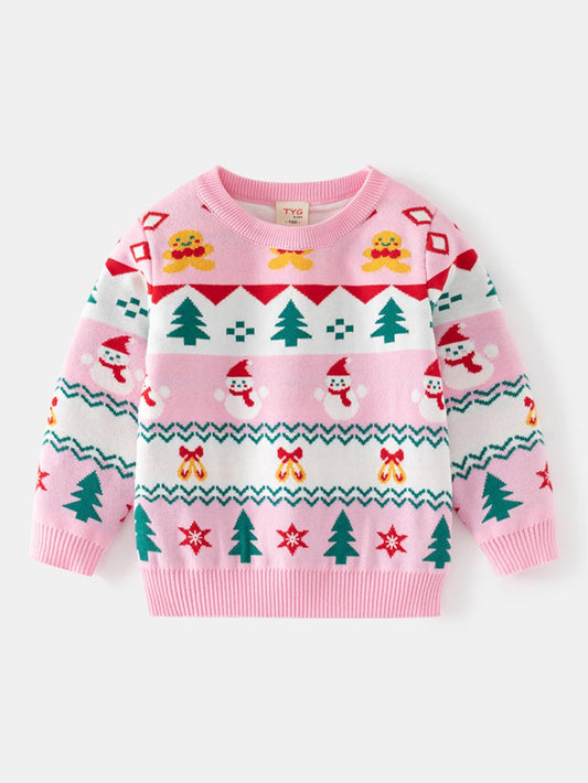 Children's Christmas Snowman Thick Knit Sweater | NCS