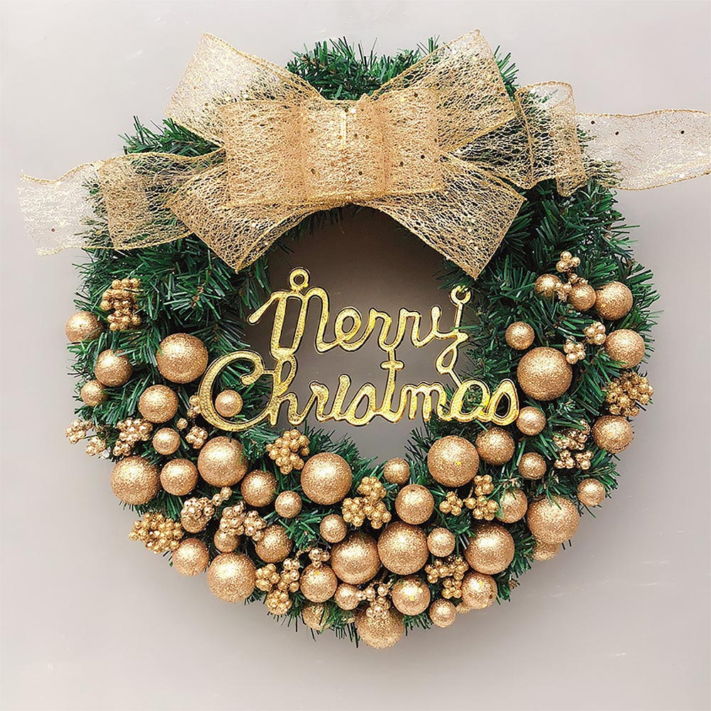 Lighted Christmas Wreath Door 15inches Decorations | NCS