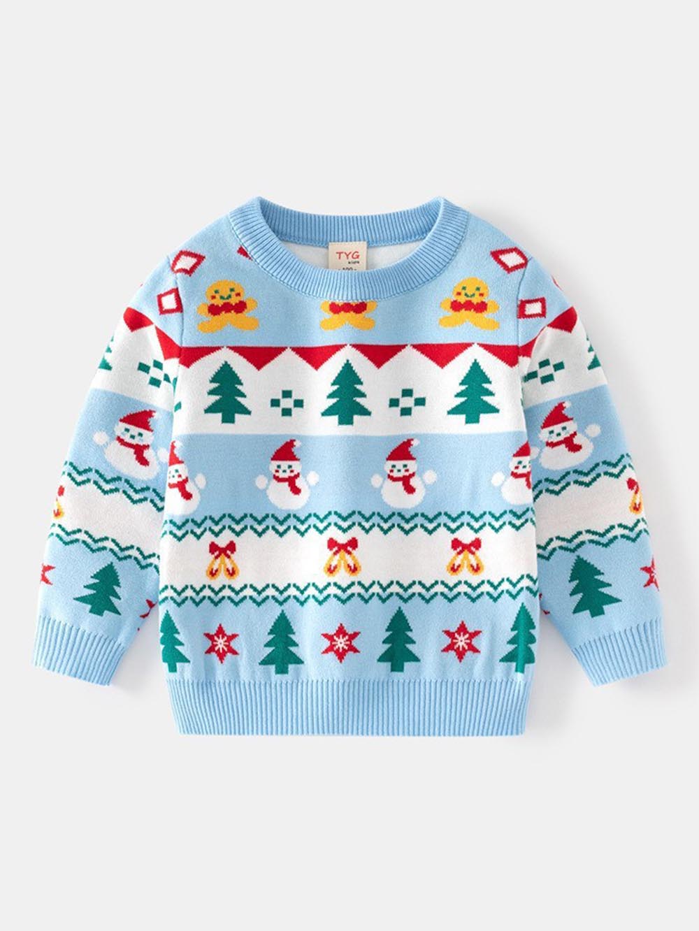 Children's Christmas Snowman Thick Knit Sweater | NCS