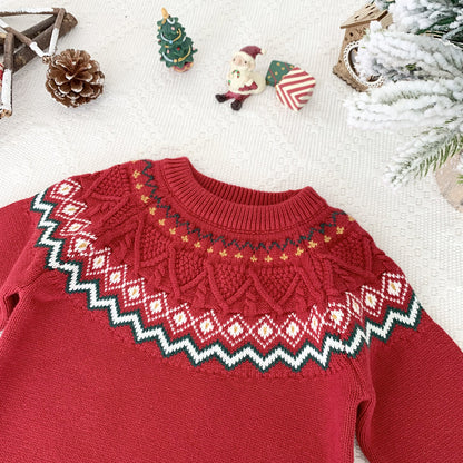 Baby Fair Isle Christmas Knit Sweater | NCS