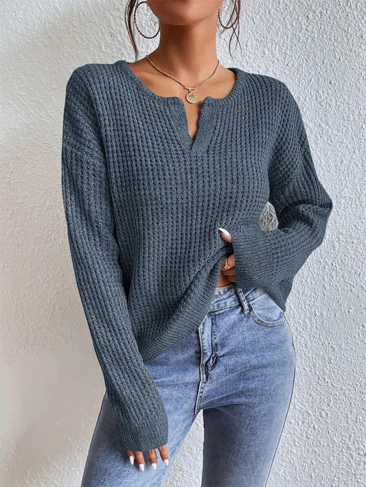 Casual  Loose  Long Sleeve Knit Sweater | NCS