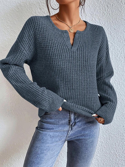 Casual  Loose  Long Sleeve Knit Sweater | NCS