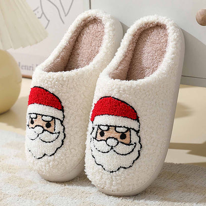 Christmas Cartoon Pattern Fuzzy Slippers | NCS