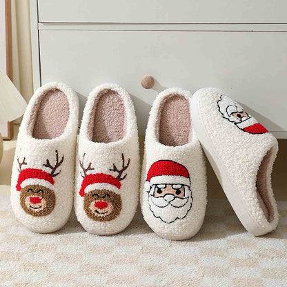 Christmas Cartoon Pattern Fuzzy Slippers | NCS