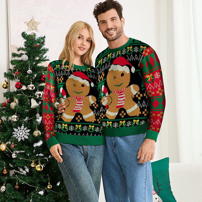 Christmas Gingerbread Fair Isle Colorblock Sweater | NCS