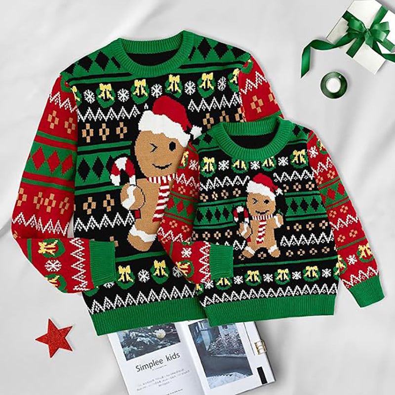 Christmas Gingerbread Fair Isle Colorblock Sweater | NCS