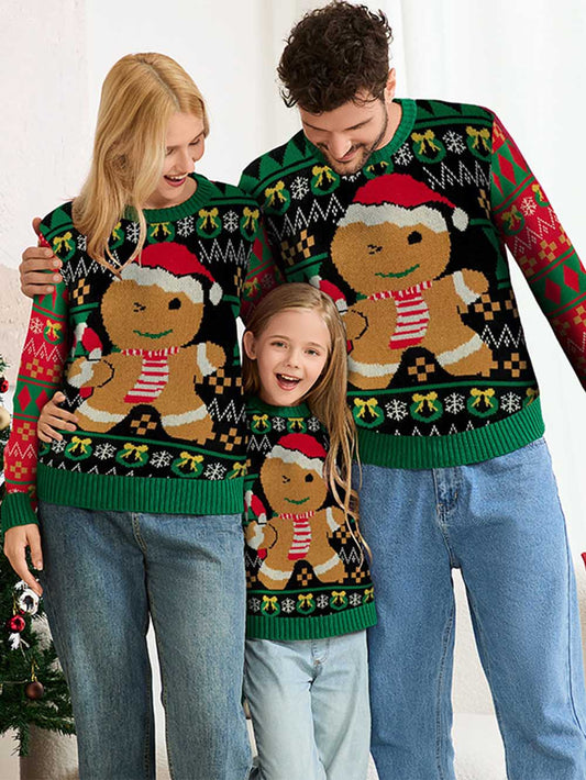 Christmas Gingerbread Fair Isle Colorblock Sweater | NCS