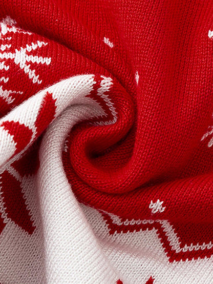 Christmas Reindeer Jacquard Family Matching Sweater | NCS