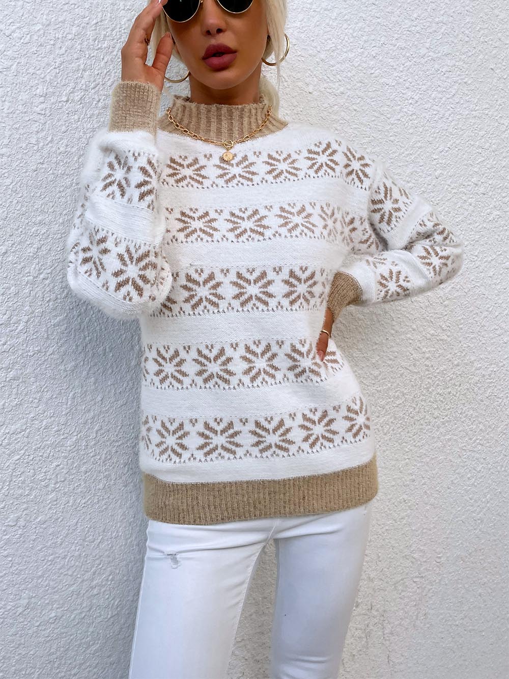 Christmas Snowflake Jacquard Sweater | NCS