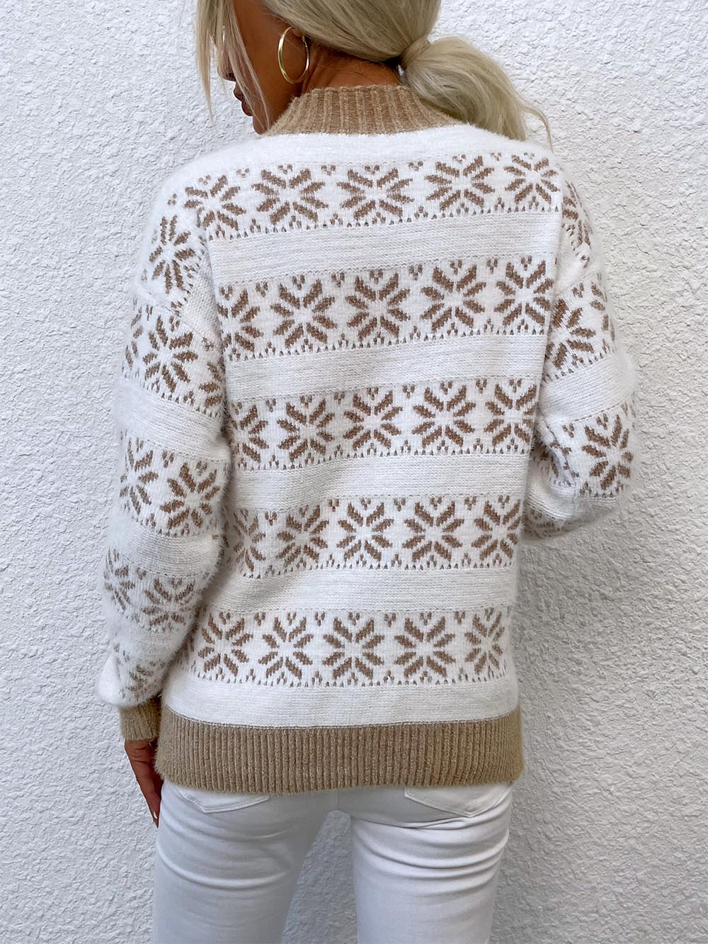 Christmas Snowflake Jacquard Sweater | NCS