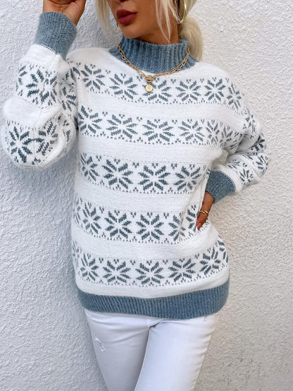 Christmas Snowflake Jacquard Sweater | NCS