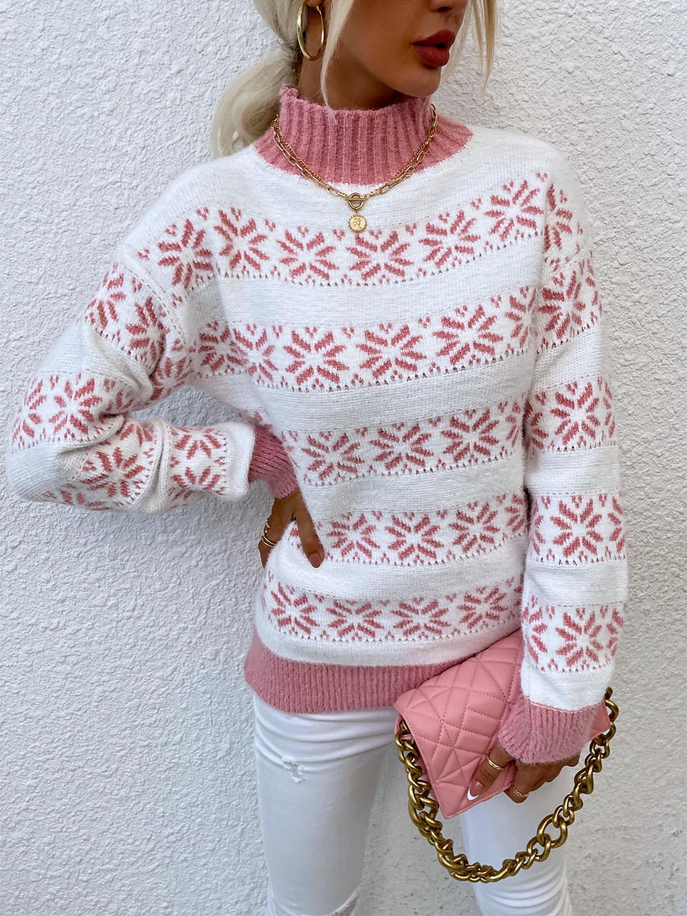 Christmas Snowflake Jacquard Sweater | NCS