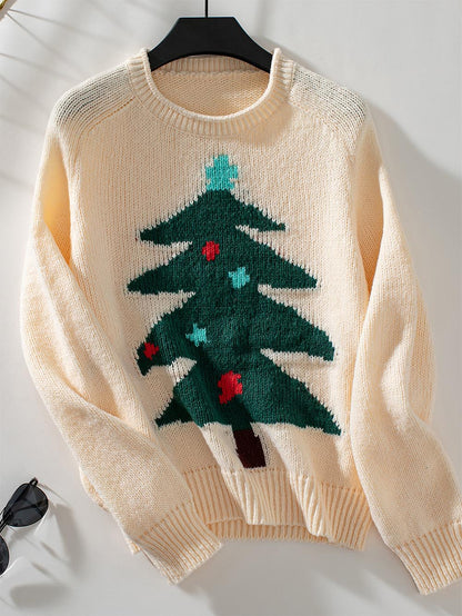 Christmas Tree Loose Holiday Knit Sweater | NCS