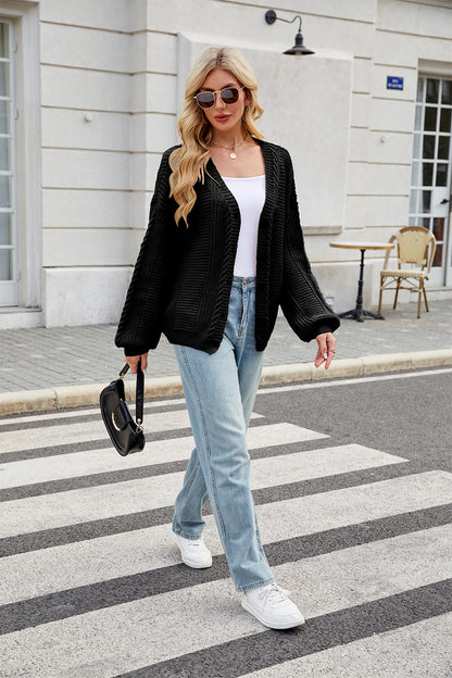 Colorful Loose Fit V-Neck Long Sleeve Cardigen Sweater | NCS