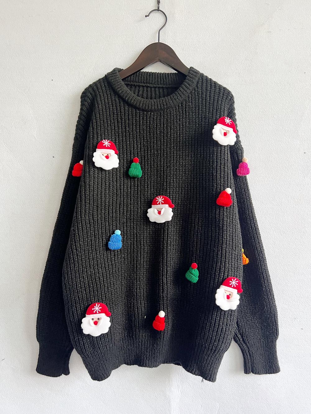 Cute 3D Santa Claus Christmas Knit Sweater | NCS