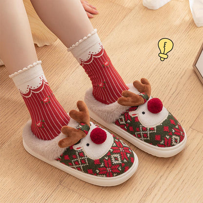 Cute Christmas Reindeer Winter Slippers | NCS