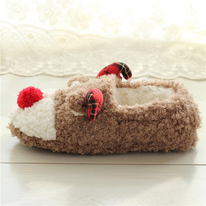 Cute Fuzzy Reindeer House Slippers | NCS