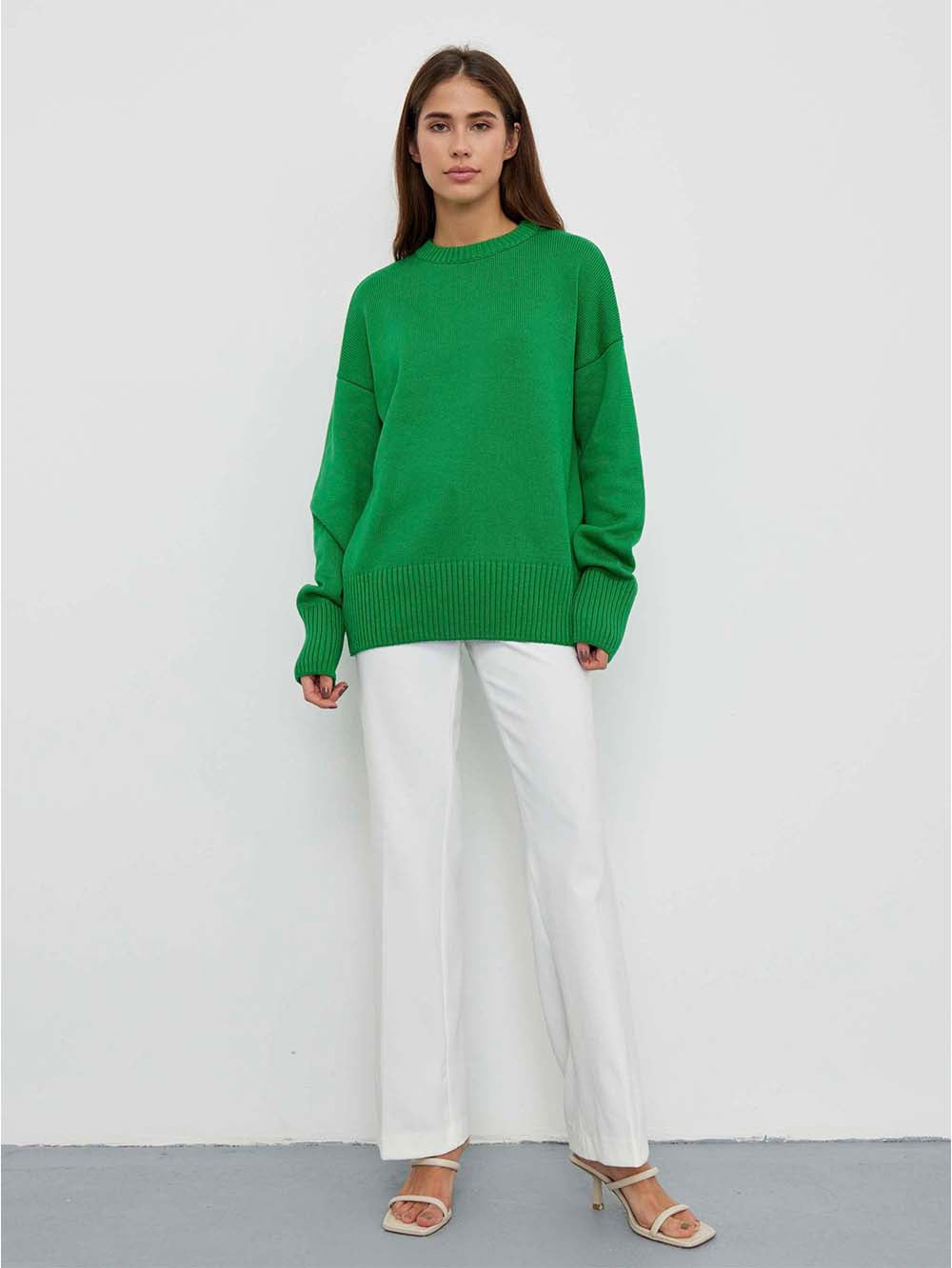 Drop-Shoulder Wide-Edges Sweater | NCS