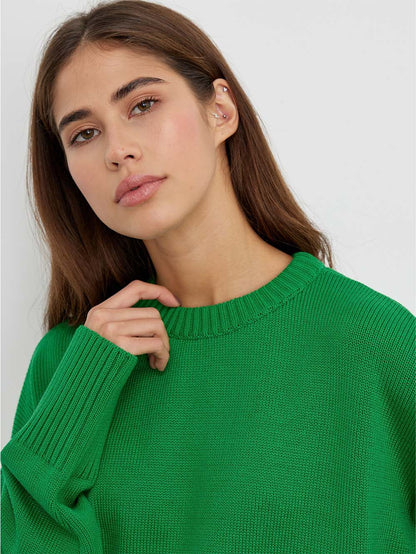 Drop-Shoulder Wide-Edges Sweater | NCS