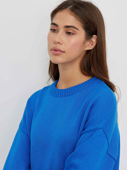 Drop-Shoulder Wide-Edges Sweater | NCS