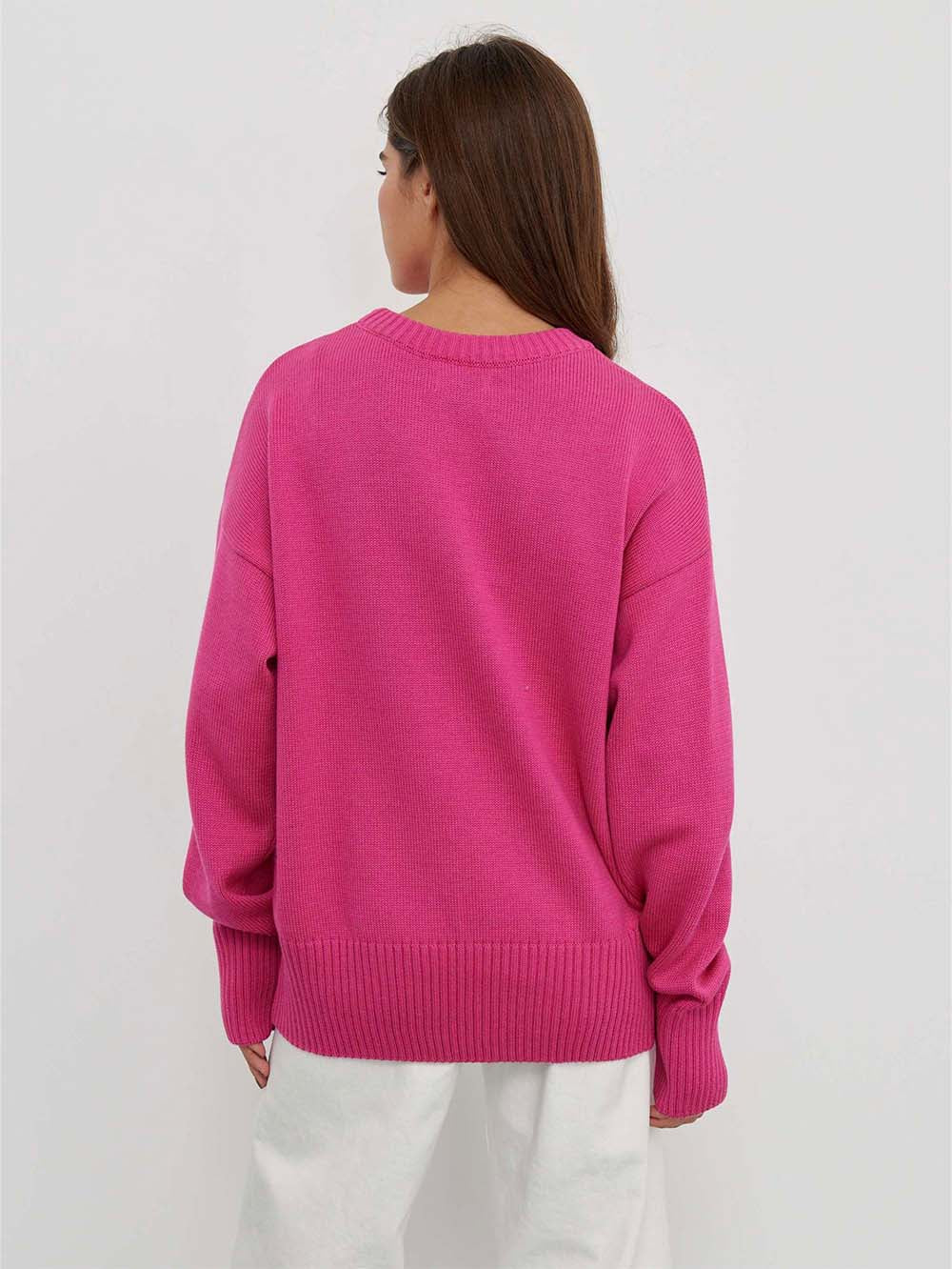 Drop-Shoulder Wide-Edges Sweater | NCS