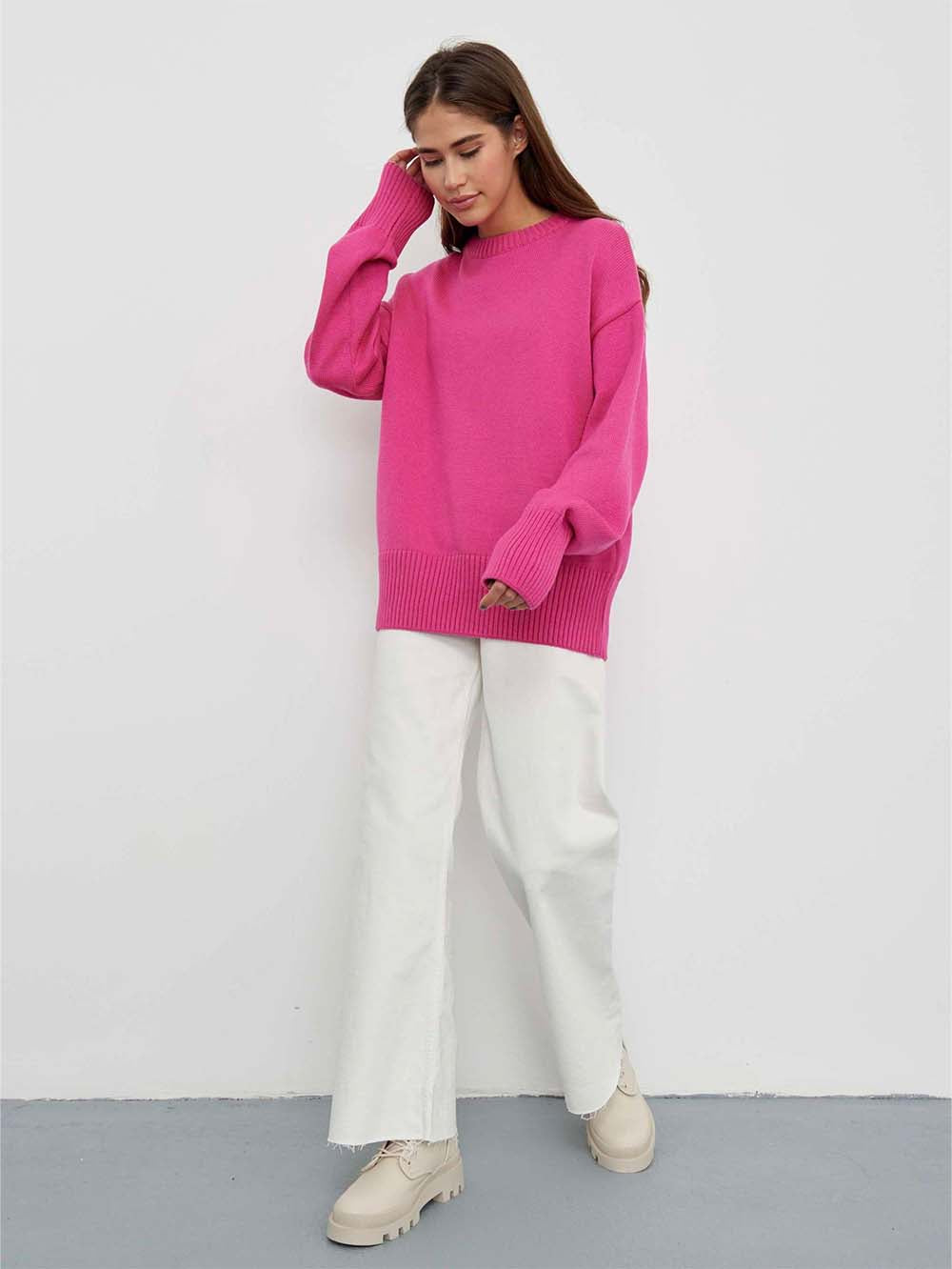 Drop-Shoulder Wide-Edges Sweater | NCS