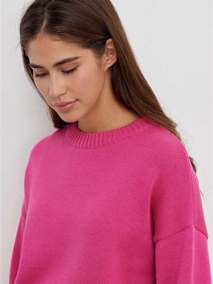 Drop-Shoulder Wide-Edges Sweater | NCS