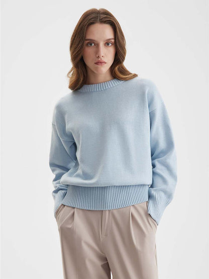 Drop-Shoulder Wide-Edges Sweater | NCS