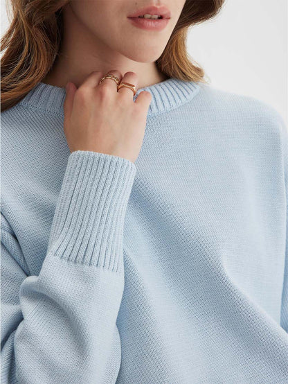 Drop-Shoulder Wide-Edges Sweater | NCS