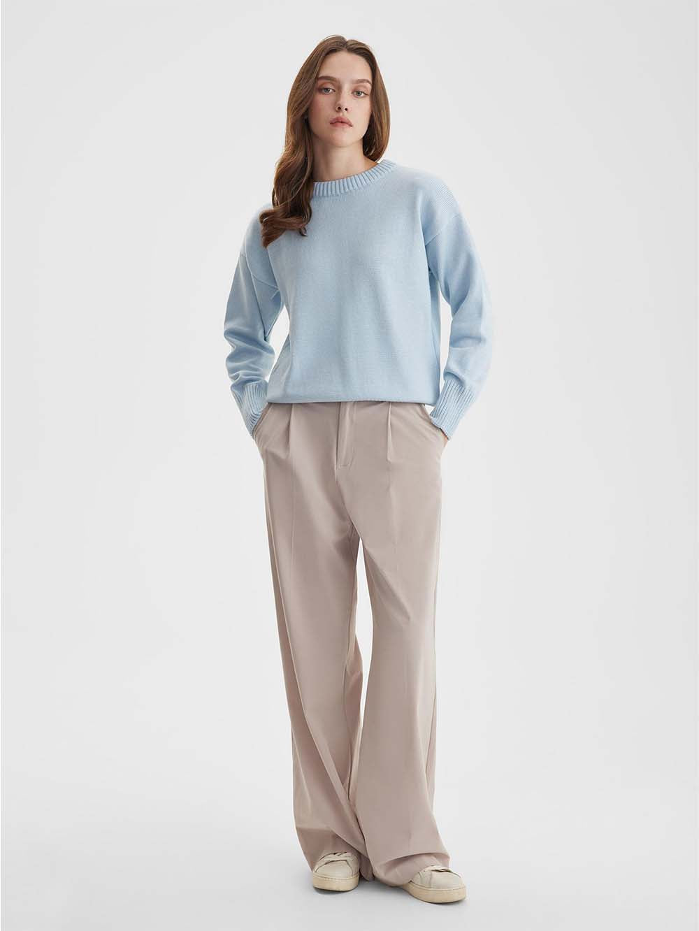 Drop-Shoulder Wide-Edges Sweater | NCS