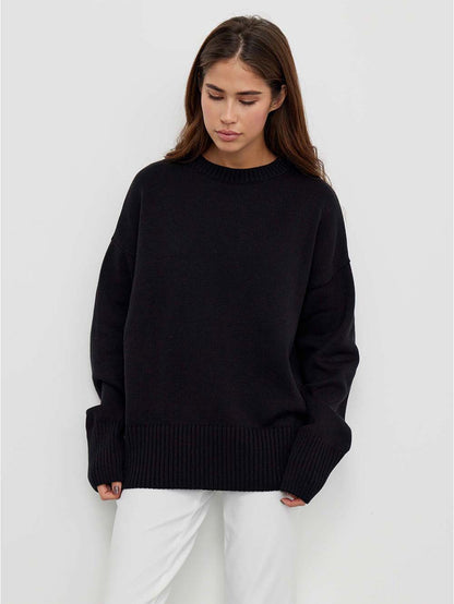 Drop-Shoulder Wide-Edges Sweater | NCS