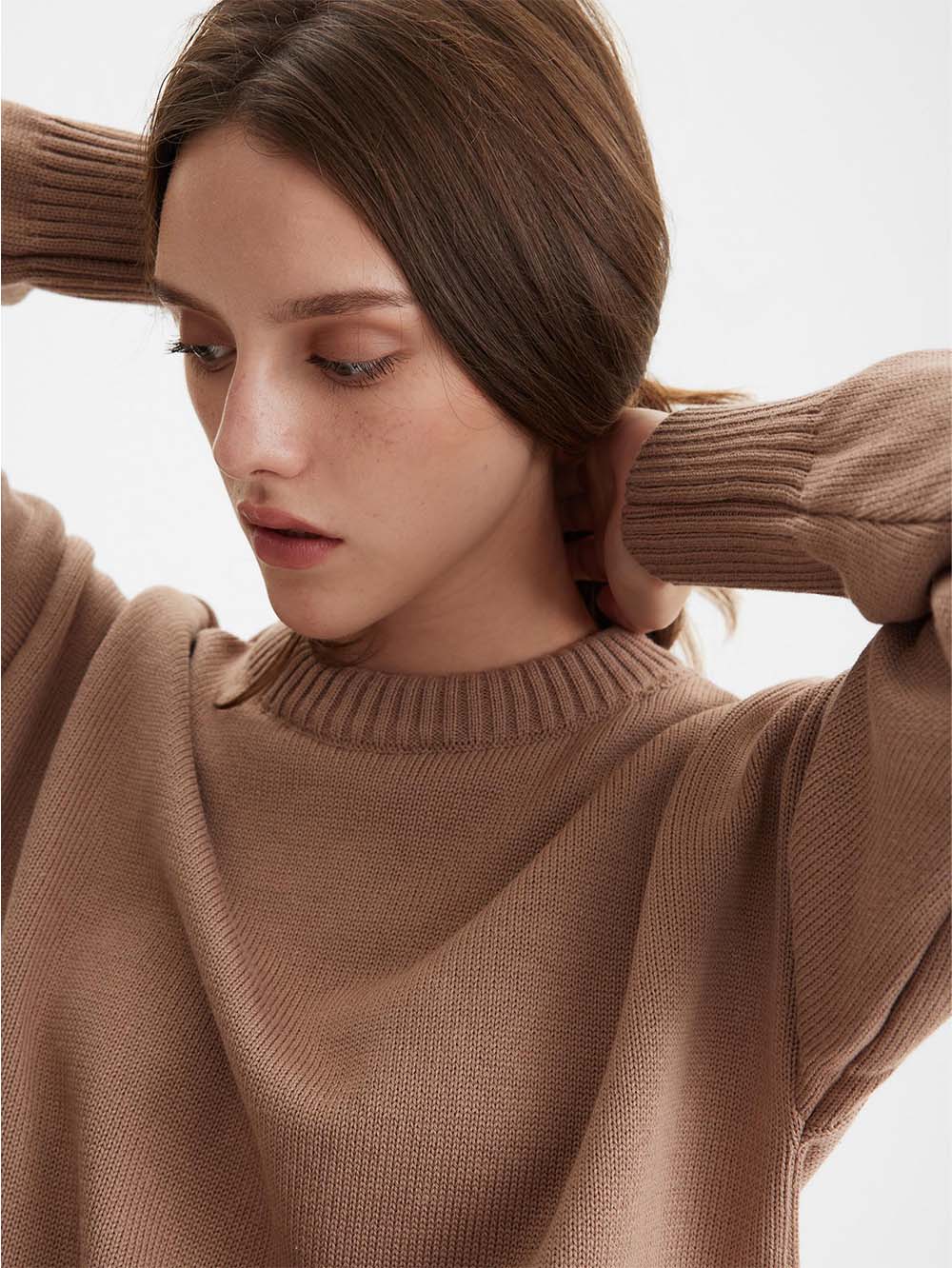 Drop-Shoulder Wide-Edges Sweater | NCS