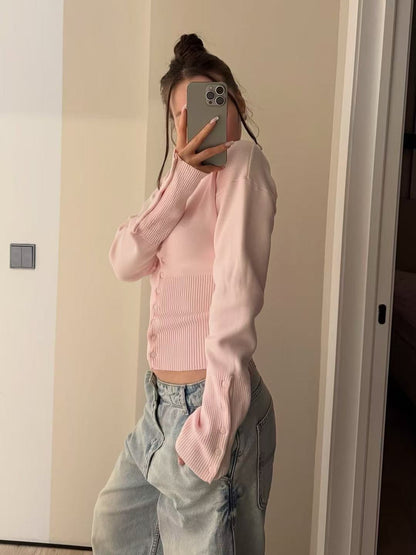 Elegant Waist-cinching Cardigan